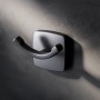 AM.PM Handtuchhaken Gem Schwarz an Wand, modernes Bad-Accessoire.