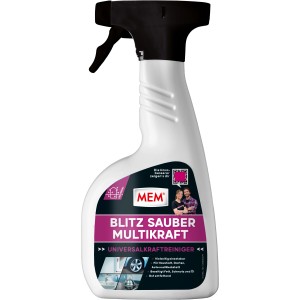 MEM Blitz Sauber Multikraft Reiniger, 500ml Flasche. Universalreiniger für Haushalt, Garten & Werkstatt.