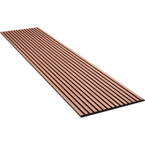 Akustikpaneel Mahagoni (60x240cm) mit schwarzen Filz für Wand & Decke.