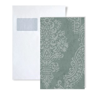 Muster der Ornament Tapete PROFHOME S-397651-GU in DIN A4 mit Briefumschlag.