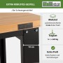 Detailansicht der TRUTZHOLM Werkbank Profiline XL: Robuste Stahlkonstruktion mit Holzplatte.