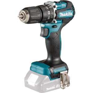 Makita Akku-Schlagbohrschrauber DHP487Z Solo, Akku-Bohrschrauber in Türkis und Schwarz.