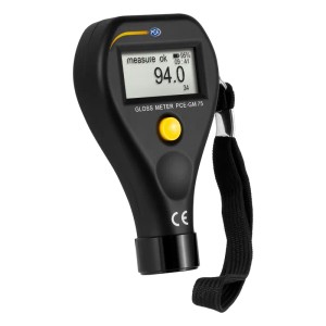 Schwarzes PCE Instruments Glanzmessgerät GM 75 zur Messung des Glanzgrades.