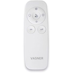 Fernbedienung für VASNER Appino BEATZZ Infrarot-Heizstrahler zur Steuerung von Wärme, Licht und Musik.
