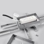 Detailaufnahme der Lindby LED Deckenlampe Patrik, chromfarben, zur Badbeleuchtung.