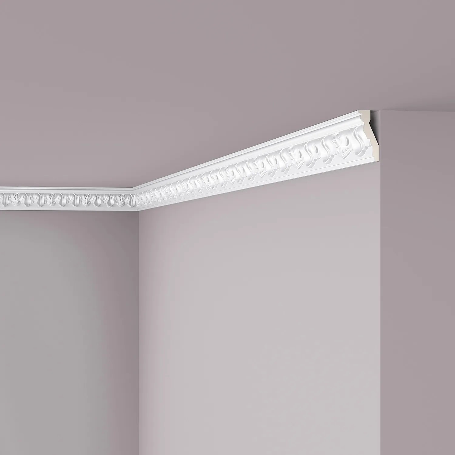 NOEL & MARQUET NMC Z8 ARSTYL Eckleiste Zierleiste Stuckleiste 2 m 200 cm x 2,7 cm x 6,4 cm Weiß