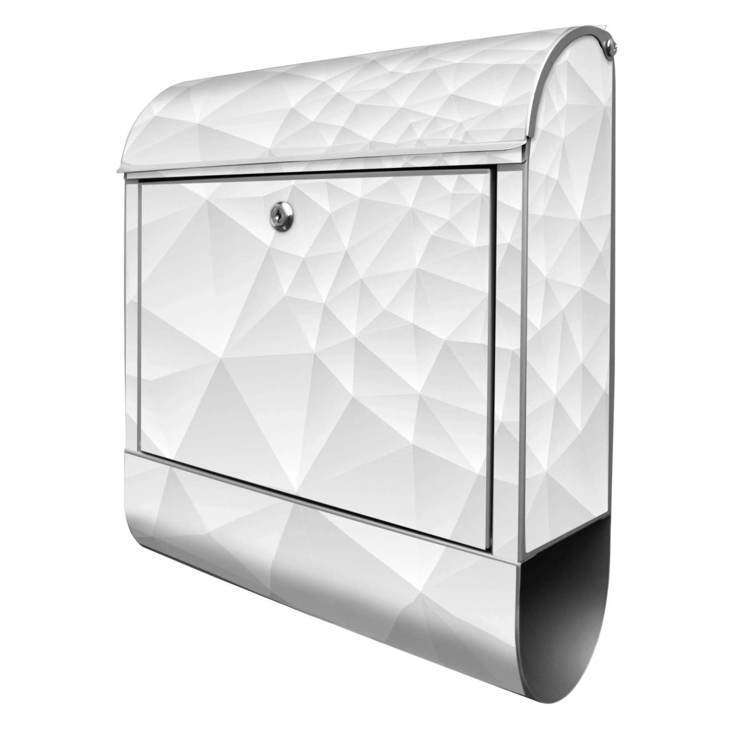 Banjado Design Briefkasten Silber Pulverbeschichtet 39x47x14cm 2 Schlüssel günstig online kaufen
