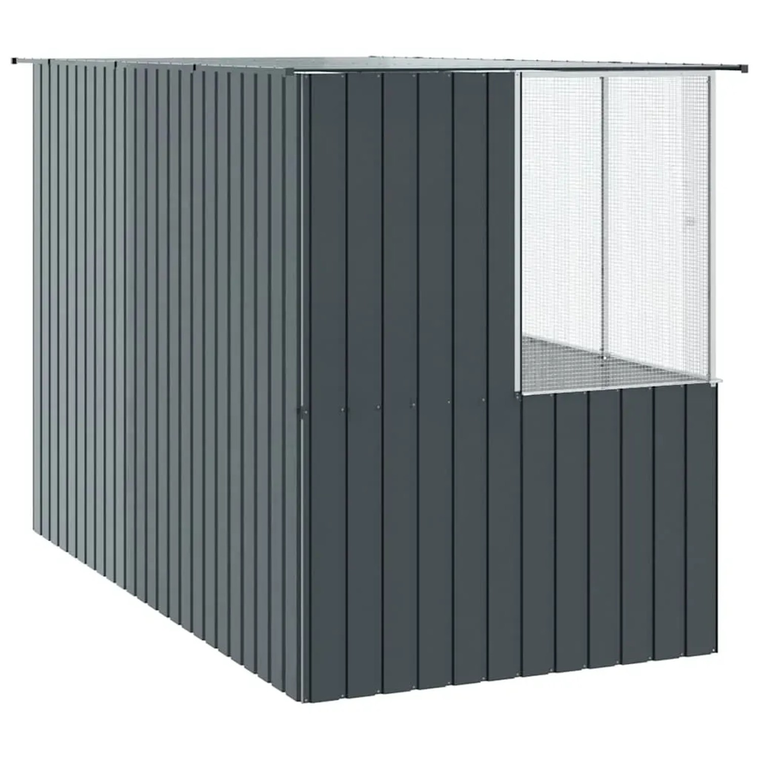 vidaXL Vogelkäfig Anthrazit 315 x 167 x 200 cm Verzinkter Stahl 3325169_5