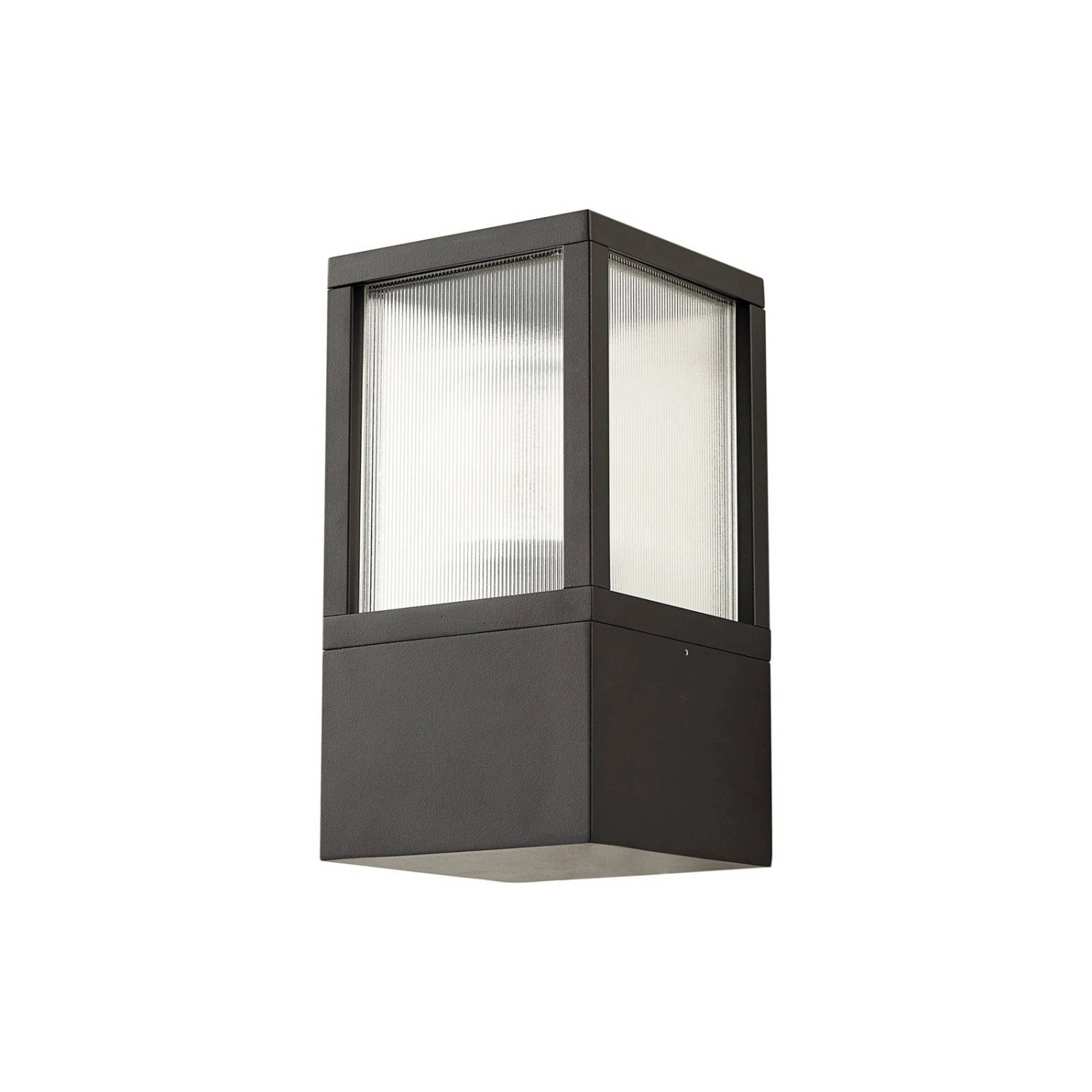 Lucande Wandleuchte Außen Klemens 10037380 Spritzwassergeschützt Modern in Schwarz aus Aluminium 1-flammig E27