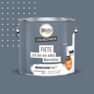 CREATE! by OBI Wandfarbe Lieblingsfarbe Fiete Marineblau Matt 2,5 l