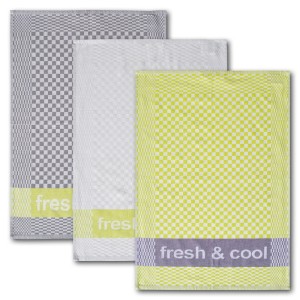 Dyckhoff Geschirrtuchset Fresh & Cool Grün 50 x 70 cm