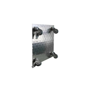 Schlögel Blumenroller Untersetzer Pflanzenroller AluGrip-V200 bis 200kg Indoor Outdoor Alu-Riffelblech 2,5/4 400x400mm
