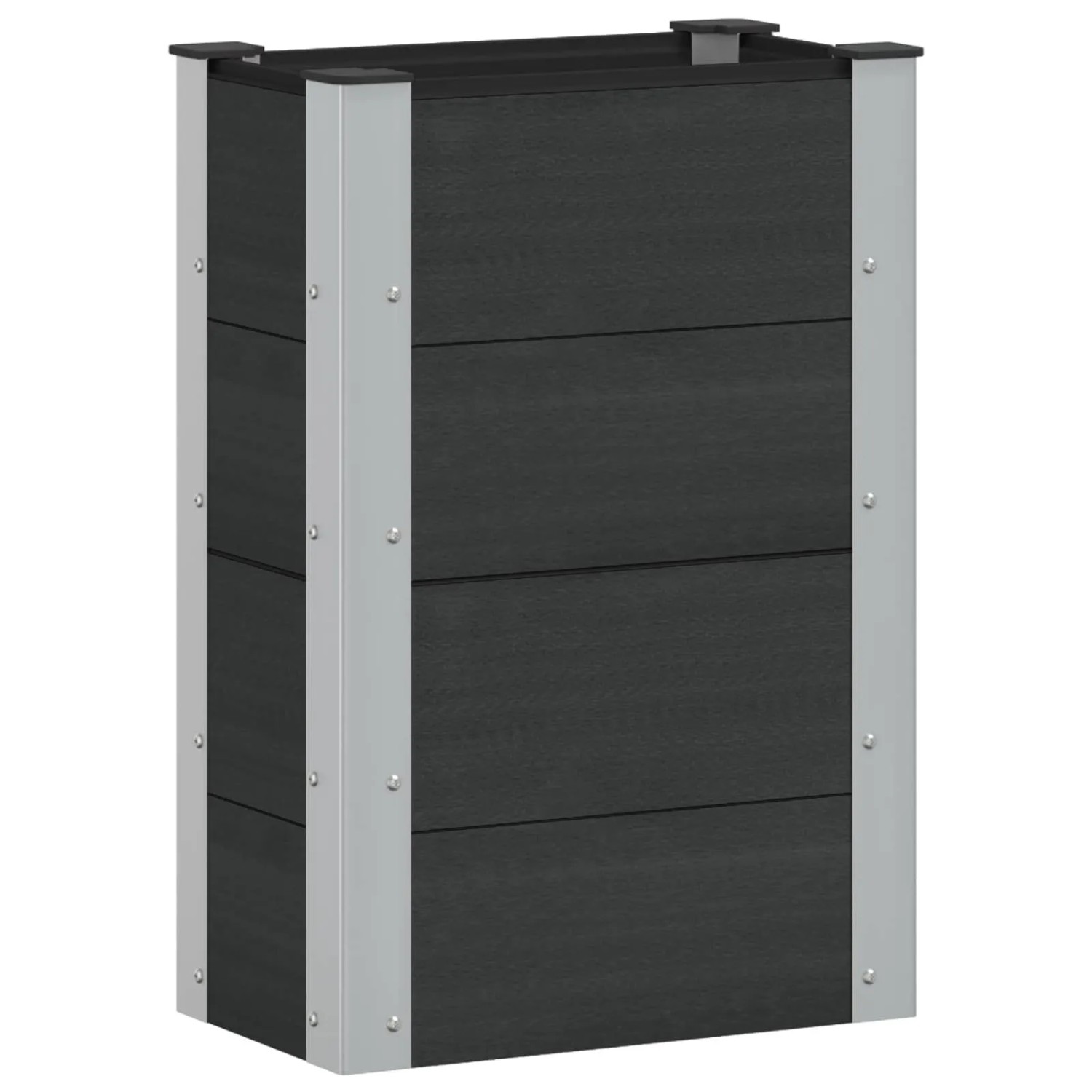 vidaXL Hochbeet Schwarz 50 x 30 x 72 cm 42039033