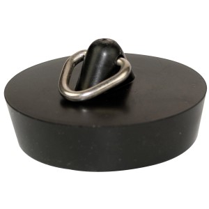Schwarzer Kirchhoff Ventilstopfen (50,5 mm) für Spülbecken.