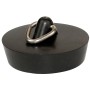 Schwarzer Kirchhoff Ventilstopfen (50,5 mm) für Spülbecken.