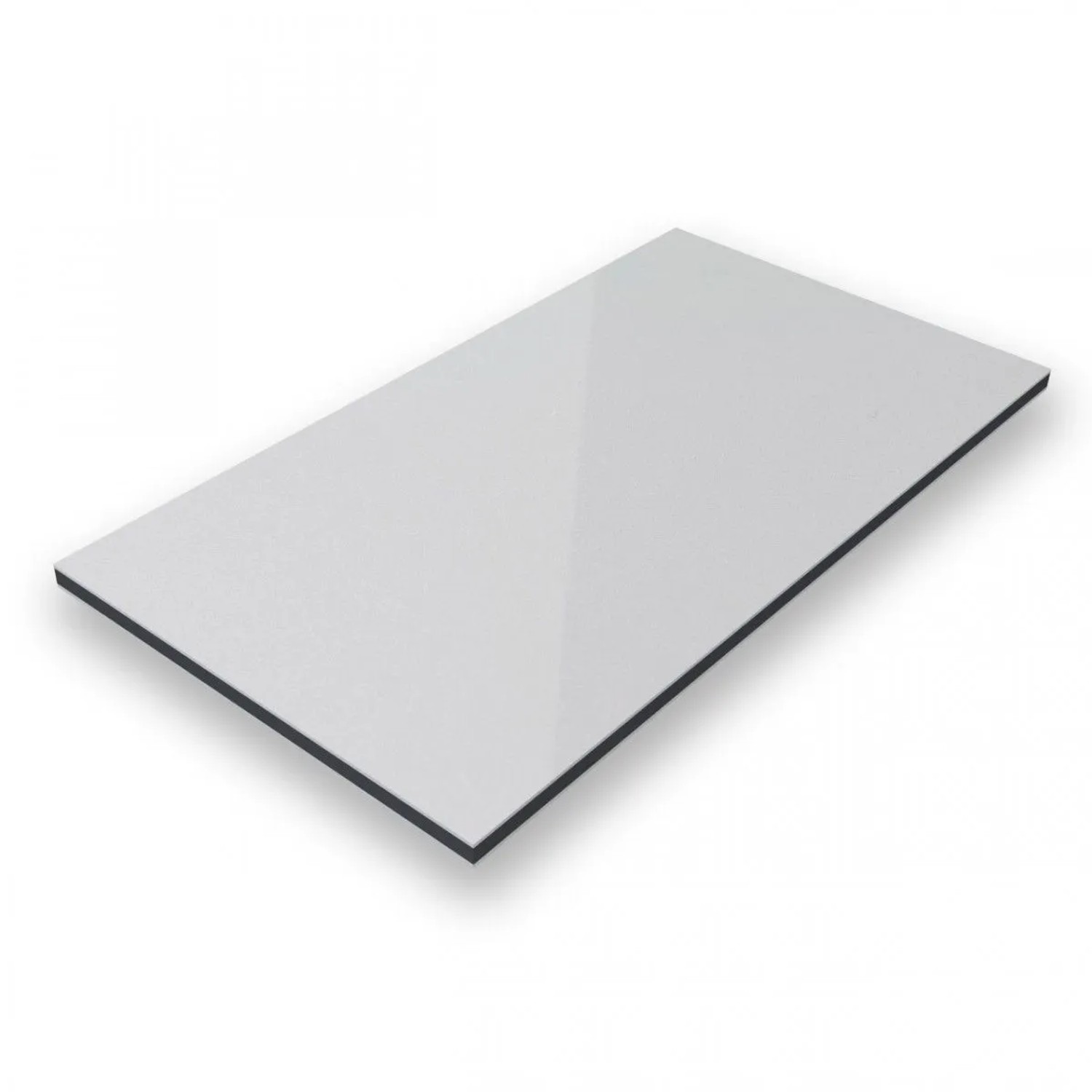 Aluverbund24 70x70cm Aluverbundplatte Aluminiumverbund Silber-Metallic 9006 3mm 0,3mm