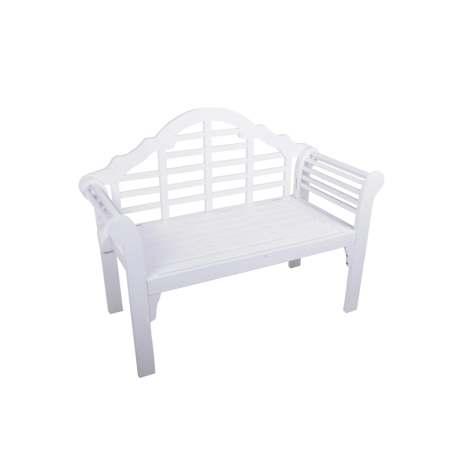 DELUKE Gartenbank TAMPA 124cm Breit Eukalyptus Eukalyptusbraun Terrassenbank Wetterfest Sitzbank Outdoor Bank