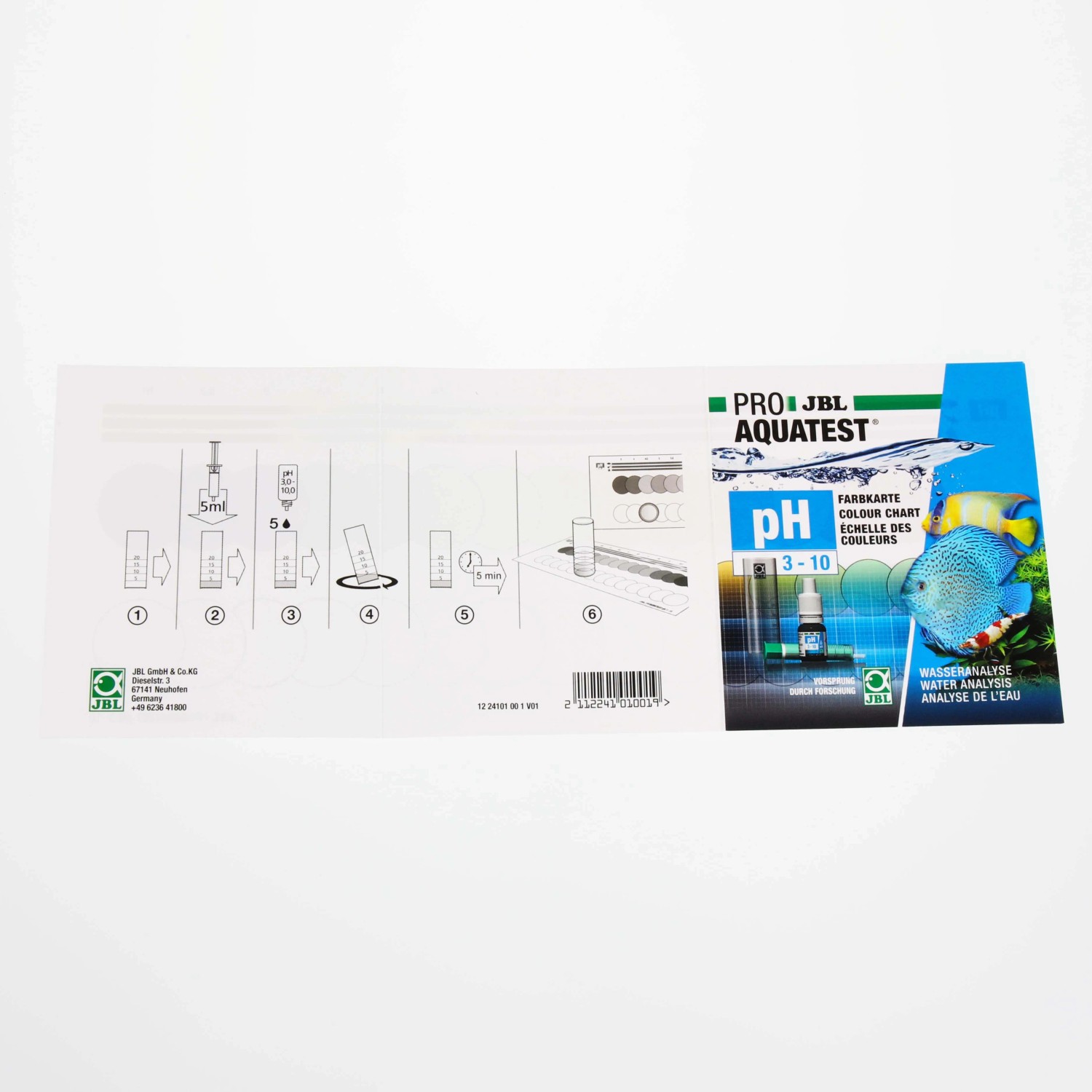 JBL ProAquaTest pH 3.0-10.0 Wassertest für Aquarien zur pH-Wert Bestimmung.