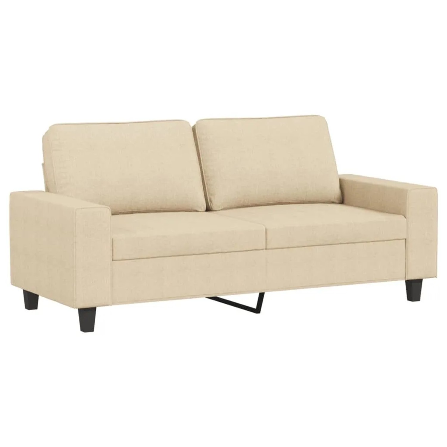 vidaXL 2-Sitzer-Sofa Creme 140 cm Stoff 359393 günstig online kaufen