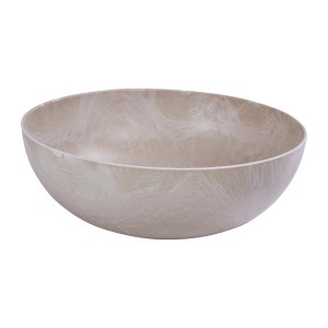 Pflanzschale 25x9cm, Sand-Marmor Optik, ideal für Innen & Außen.