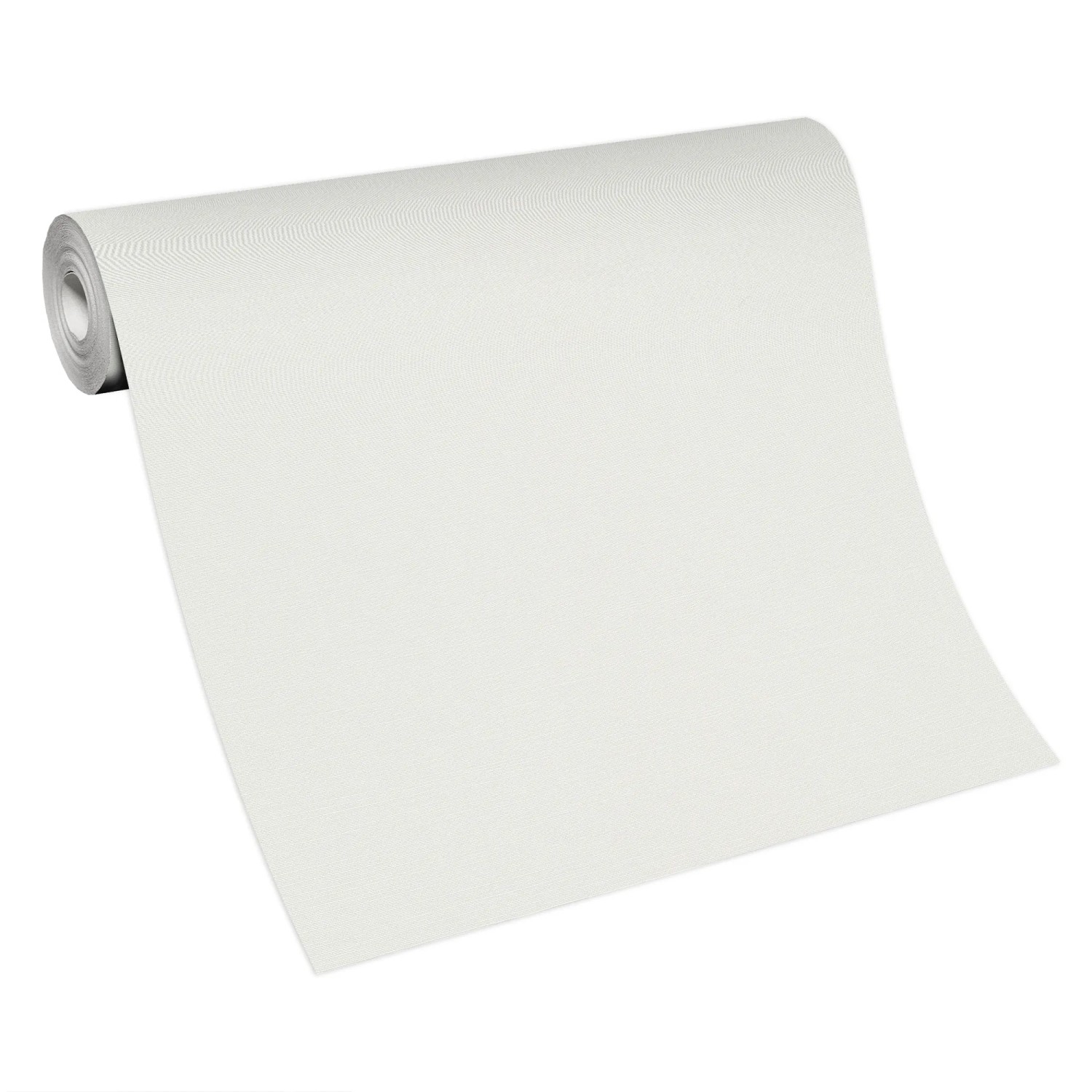 Weiße Erismann Vliestapete Martinique Colour Passion mit Textilstruktur, 10,05 m x 0,53 m.