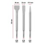 Einhell SDS Plus Meißel Set, 3-teilig: Spitz-, Flach- und Spatmeißel für Bohrhämmer, 250 mm lang.