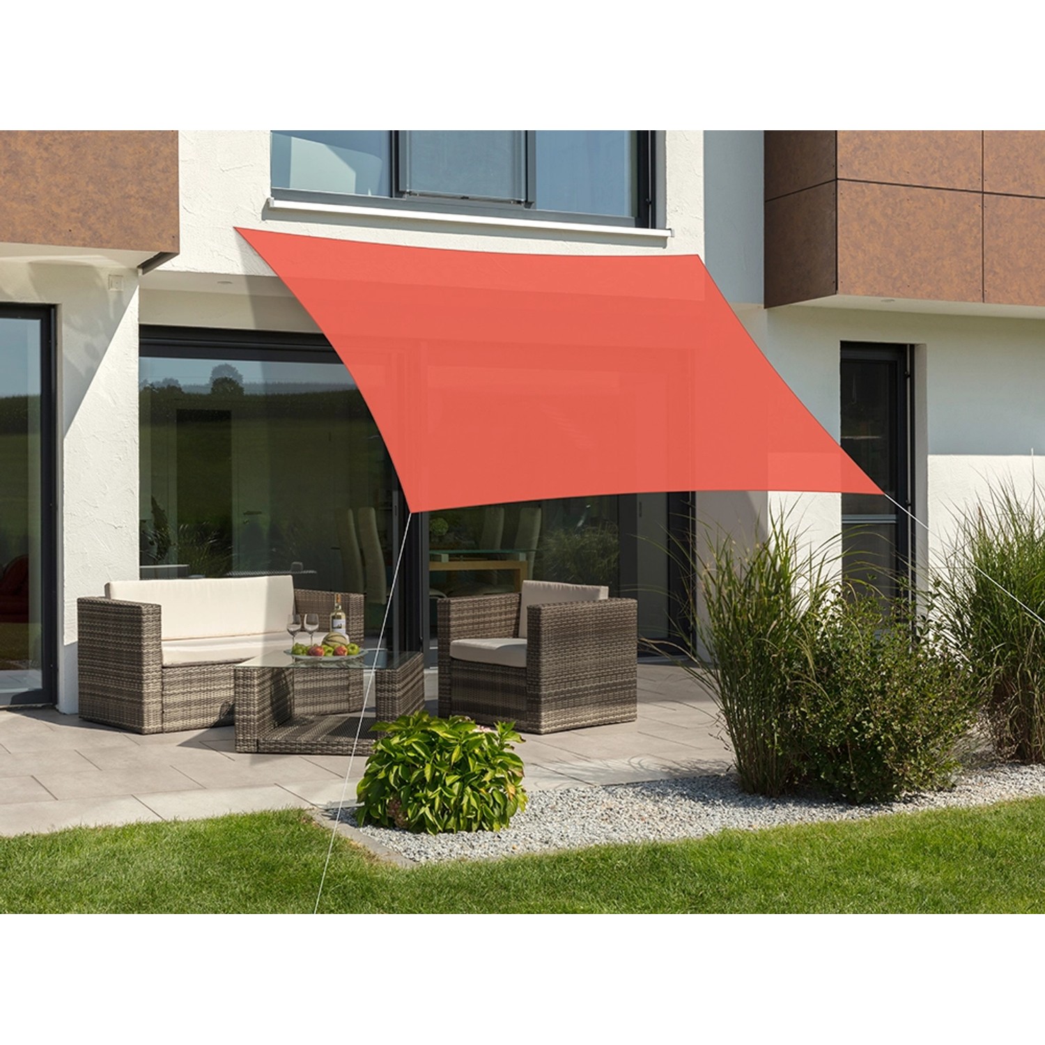 Schneider Sonnensegel Teneriffa Terracotta 360 cm x 360 cm günstig online kaufen