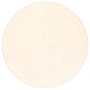 Runder, creme-farbener Snapstyle Hochflor Shaggy Teppich Palace, 160x160cm.