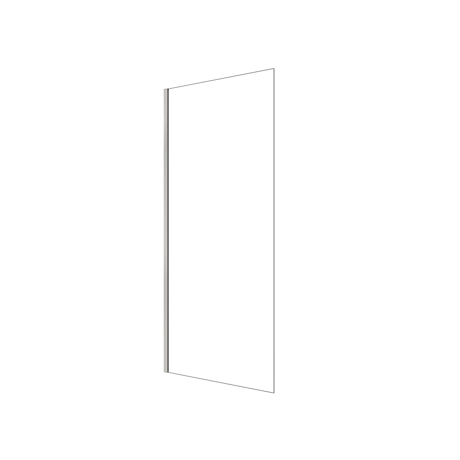 AICA Walk In Dusche 76 x 185cm Duschwand 6mm NANO ESG Duschabtrennung Duschtrennwand