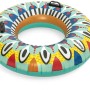 Bestway Schwimmring Flirty Fiesta, Ø 94 cm, mit buntem Muster und Haltegriffen.