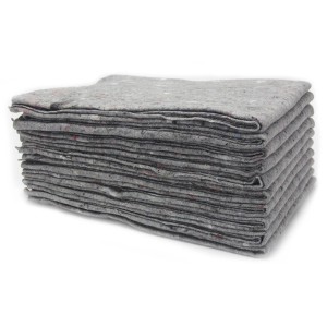 Stapel Primaflor Möbelpackdecken Pro, 105 Stück, grau, zum Schutz beim Umzug.