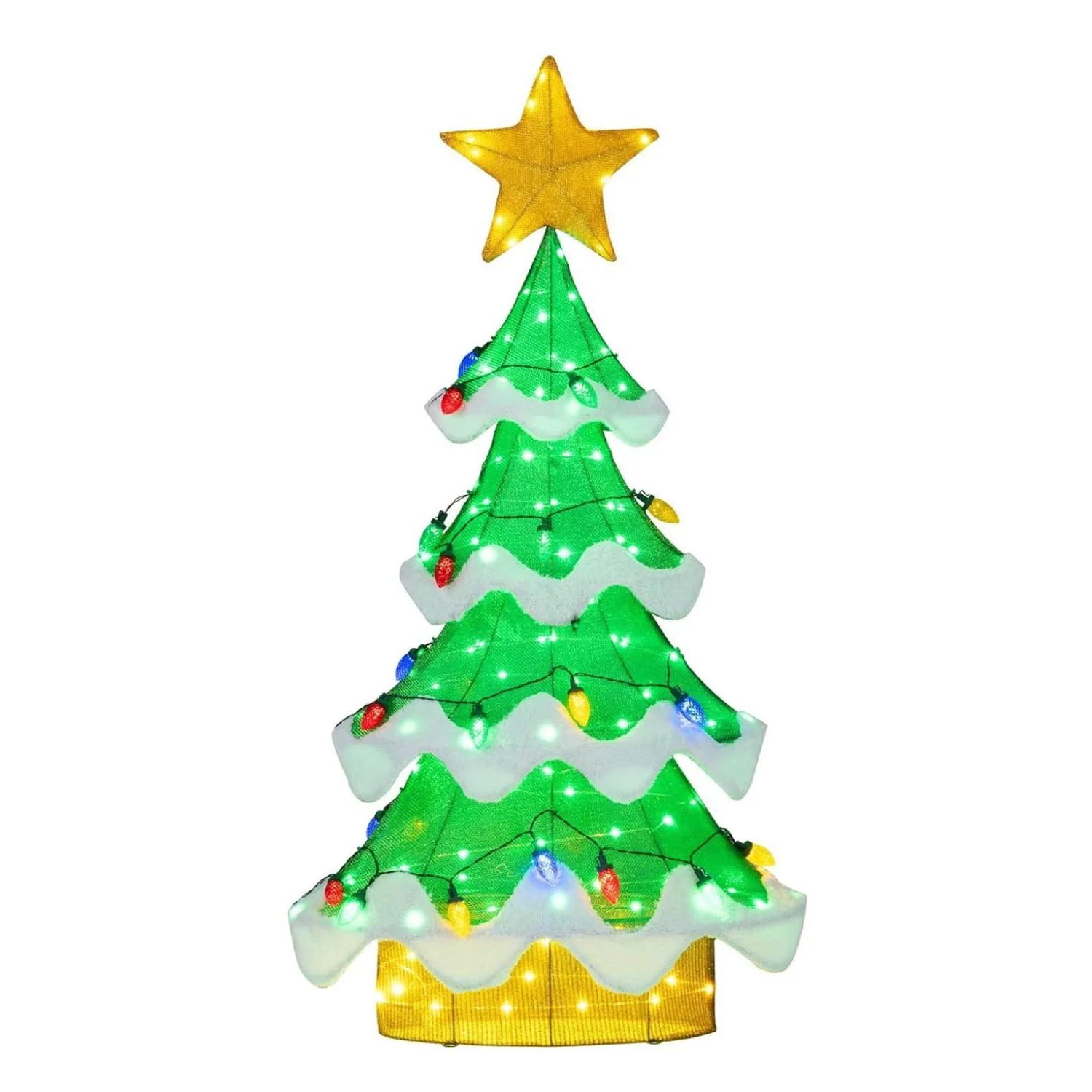 Costway Led Weihnachtsbaum Beleuchtete Weihnachtsdeko 130 cm günstig online kaufen