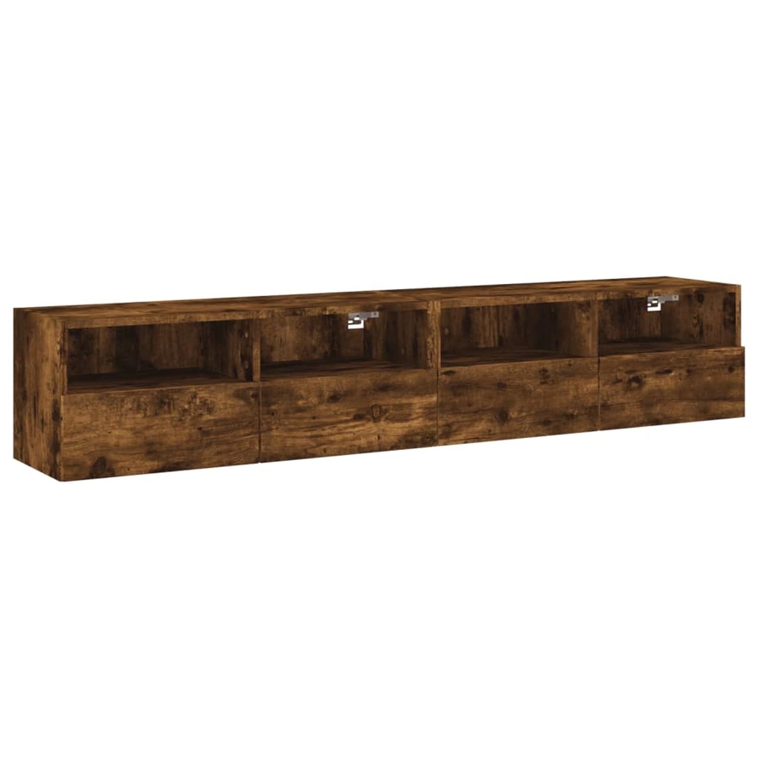 vidaXL TV-Wandschränke 2 Stk Räuchereiche 80x30x30 cm Holzwerkstoff 836877 günstig online kaufen