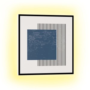 Klarstein Mojave 500 Smart 2-in-1 Heizgerät Infrarot Konvektor 60x60 cm 500 W RGB-Licht Mehrfarbig