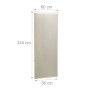 Relaxdays Duschrollo Aluminium Kunststoff Beige Wasserabweisend Schnelltrocknend 60 cm x 240 cm_4