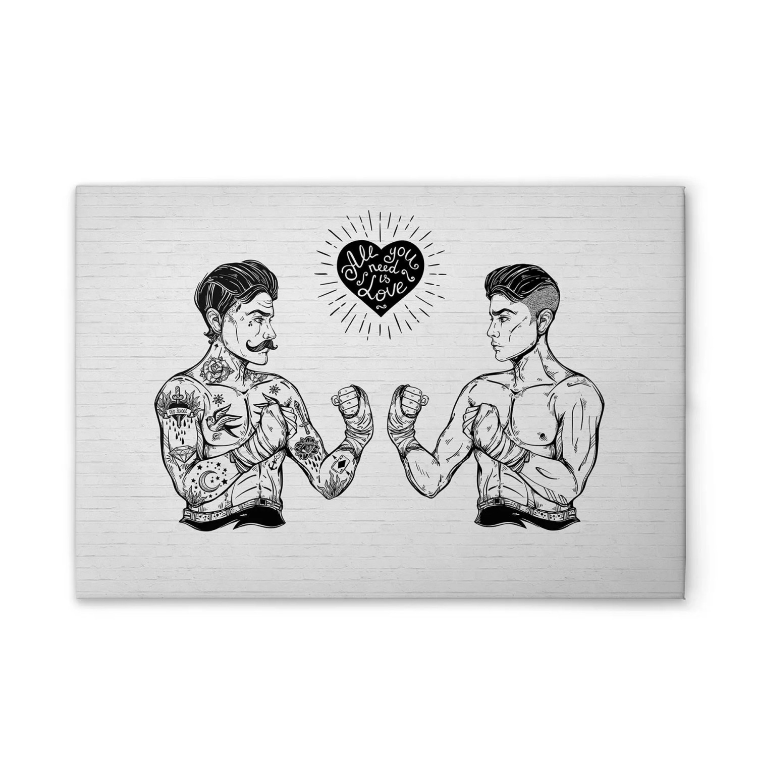Tadessi Leinwandbild - M1-No.50911 - Rockabilly 50s - 45 x 30 cm - Hochformat
