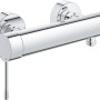 Grohe Essence Einhand-Duscharmatur in Chrom, Wandmontage mit Temperaturbegrenzer.