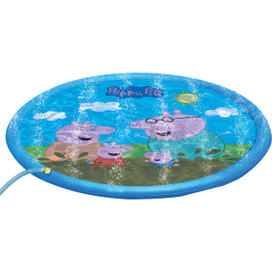 Happy People Peppa Pig Sprinklermatte (Ø 150 cm) mit Peppa Pig Familie und Spritzfunktion.
