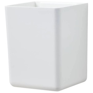 Weiße Tesa Baboo Aufbewahrungsbox ohne Deckel, geeignet für Badutensilien.