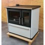 Plamen Küchenofen Holzherd 850 Glas Weiß Linke Version und 8 kW_2