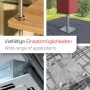 SOTECH Gewindestangen M8 Edelstahl A2: Vielseitige Anwendungen in Holz, als Pfostenfuß, für Klimaanlagen, Beton.