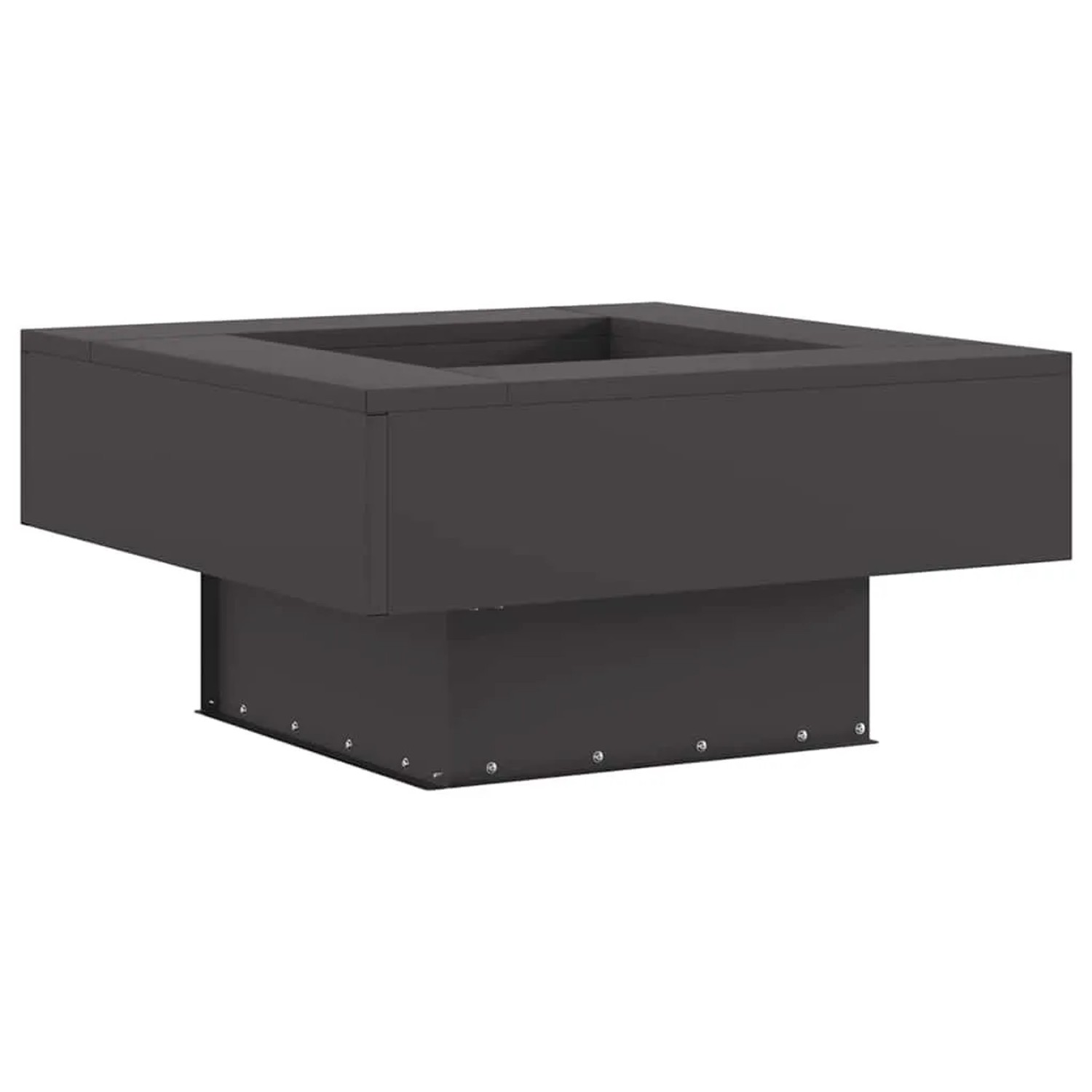vidaXL Feuerstelle Schwarz 60 x 60 x 30 cm Stahl 858954