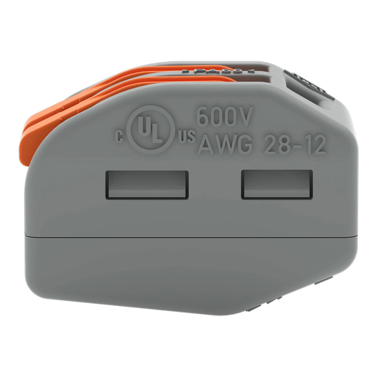 Wago Hebelklemme, 2-polig, für Leiter von 0,08-4 mm², 5er-Set, Verbindungsklemme.