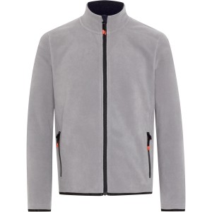 Graue Gardena Herren Fleecejacke Vapor 2XL für Arbeitskleidung mit durchgehendem Reißverschluss.