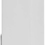 Weißer Homematic IP Wandthermostat Basic in Seitenansicht. Modernes Design für smarte Temperaturregelung in der Hausautomation.