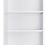 Weißer Optifit Oberschrank Rurik986, 40 cm breit, mit zwei Einlegeböden. Küchen-Hängeschrank offen.