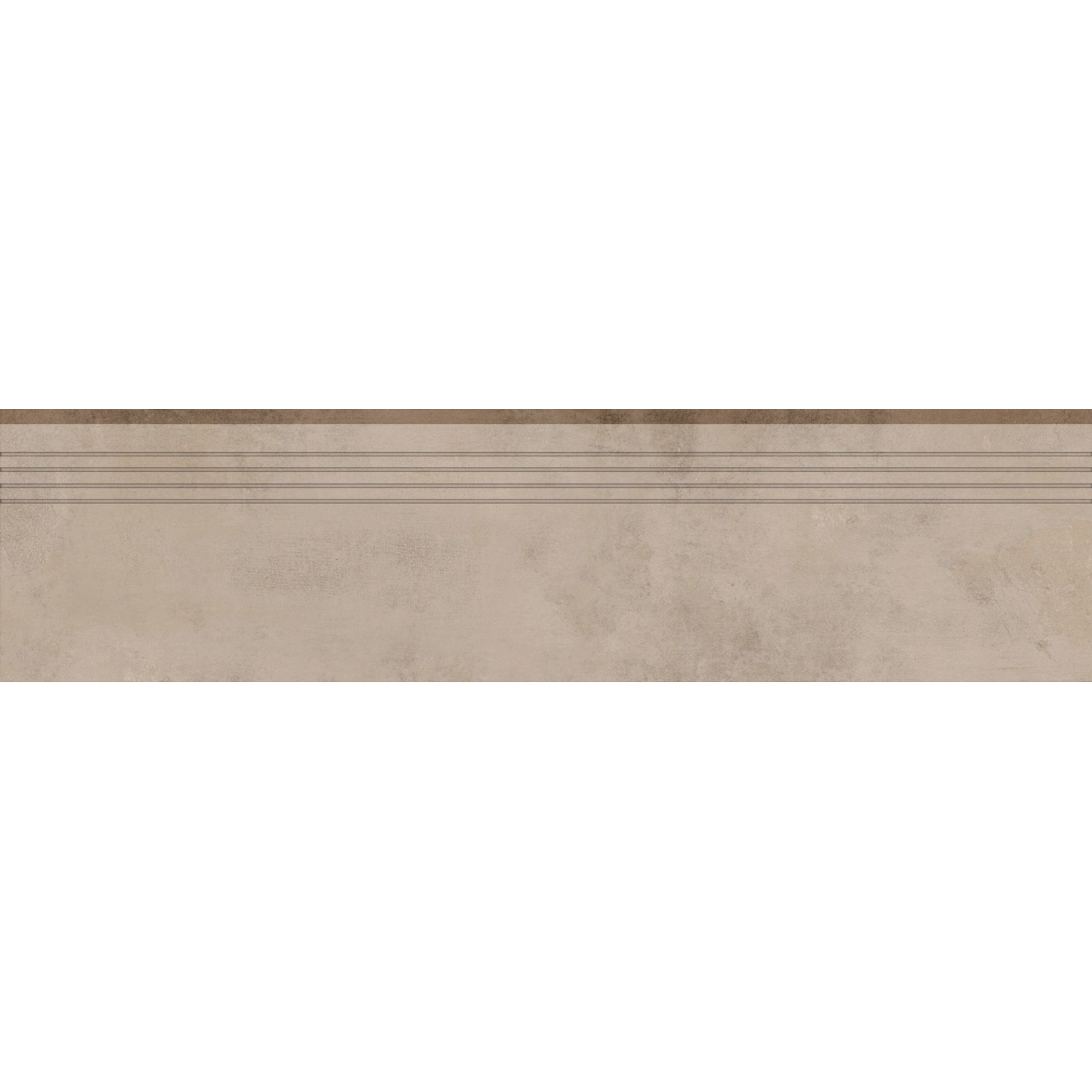 Trittstufe Denver Feinsteinzeug Glasiert Matt Taupe 30 cm x 120 cm günstig online kaufen