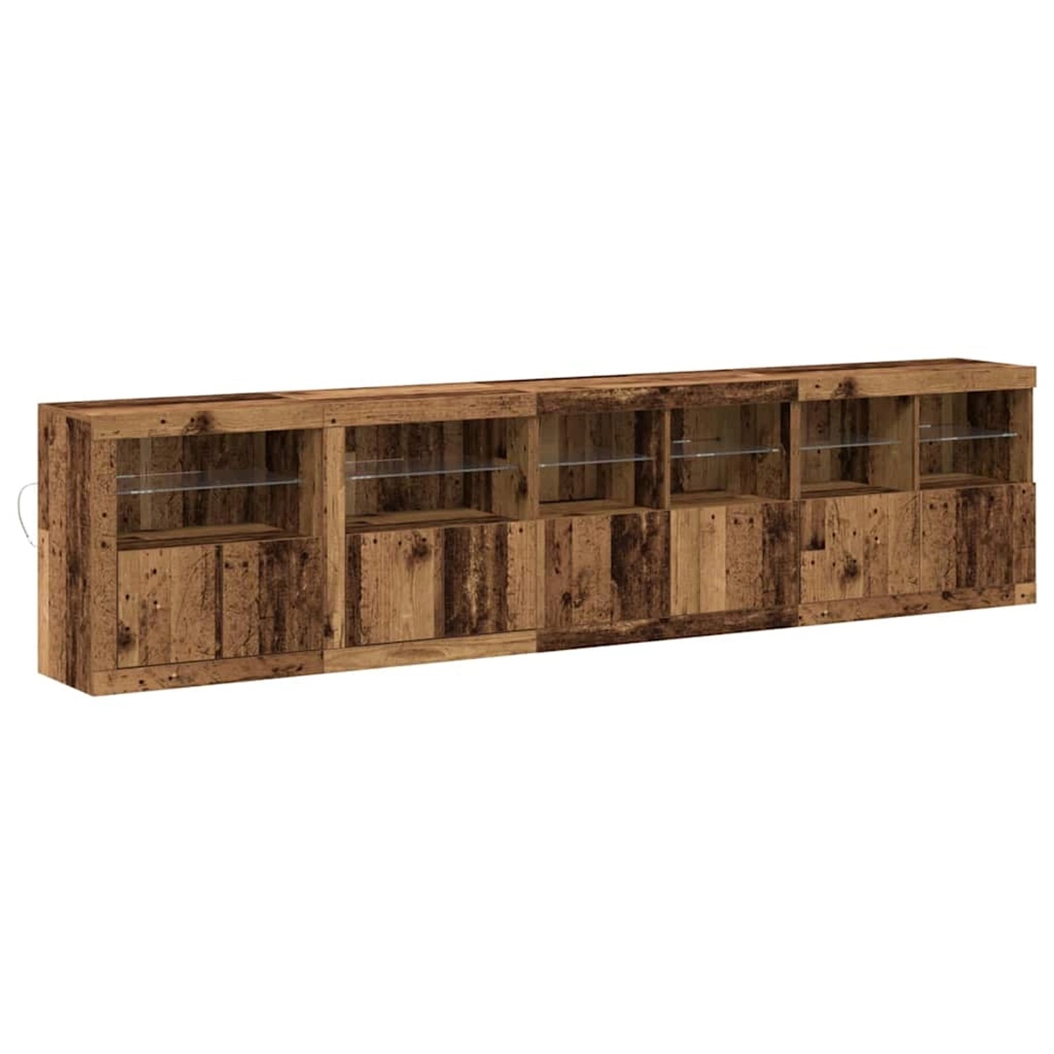vidaXL Sideboard Altholz 283 x 37 x 67 cm Holzwerkstoff 3333113 günstig online kaufen