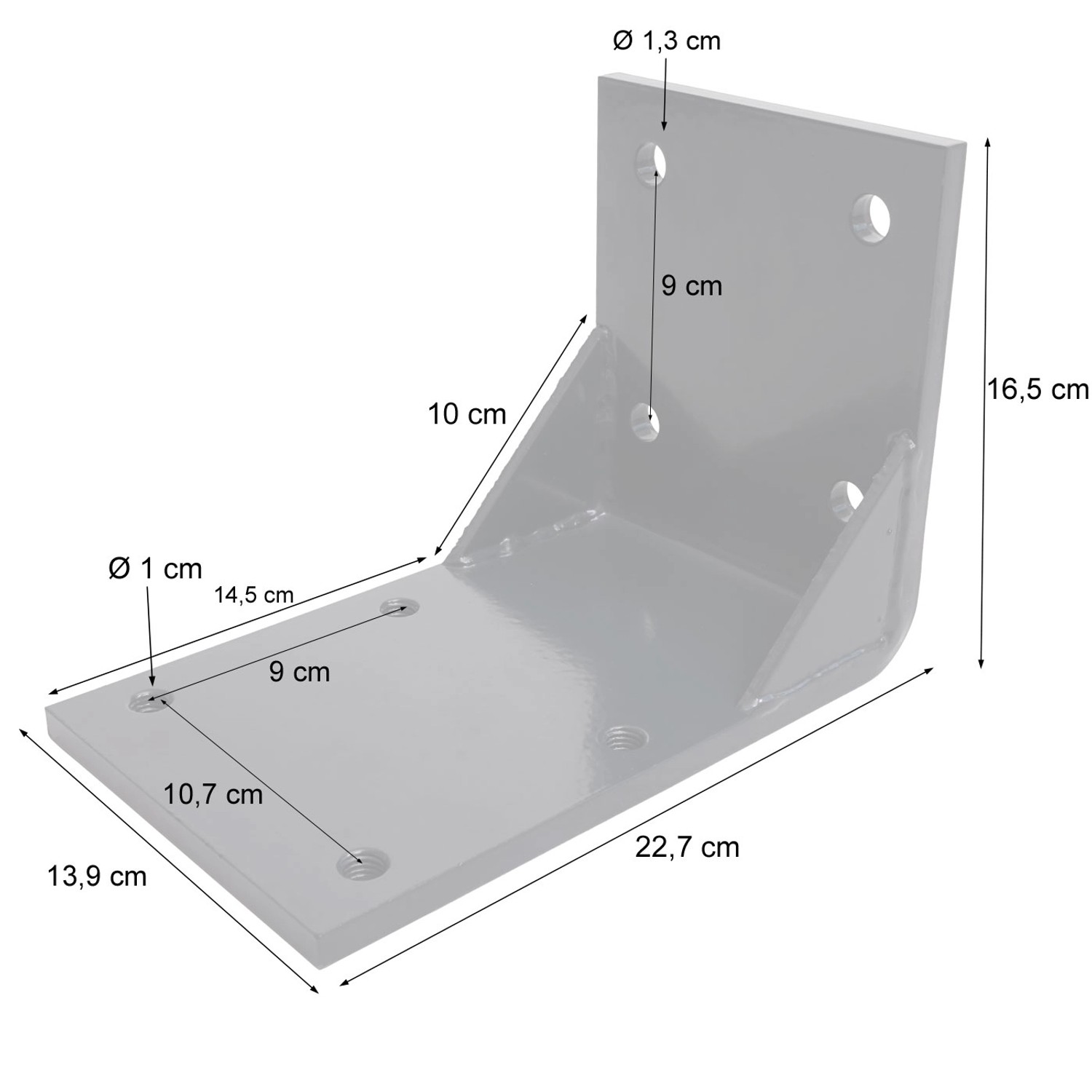 MCW 2erSet Deckenadapter für KassettenMarkise H122 H123 Deckenmontage