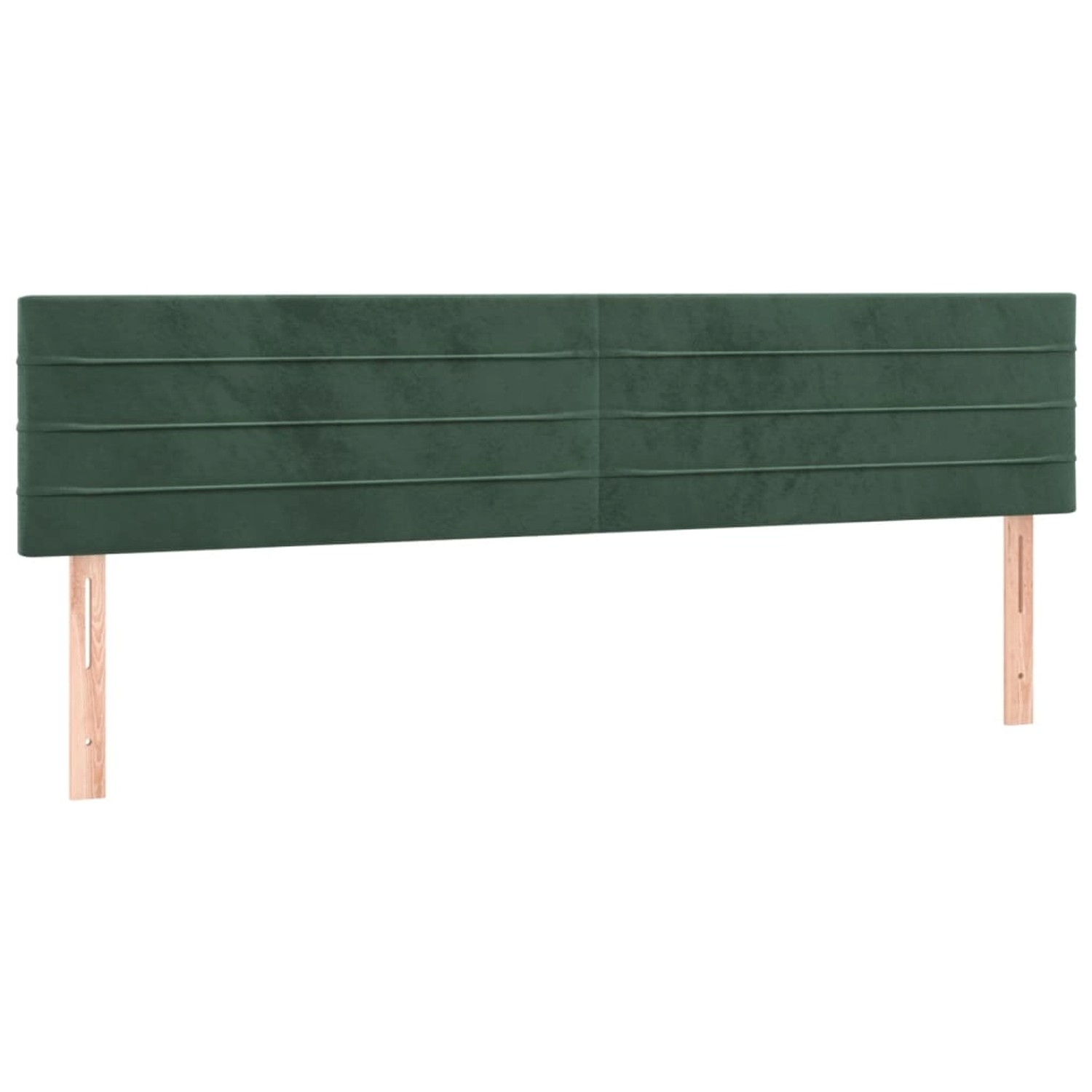 vidaXL LED Kopfteil Dunkelgrün 160x5x78/88 cm Samt 3121809